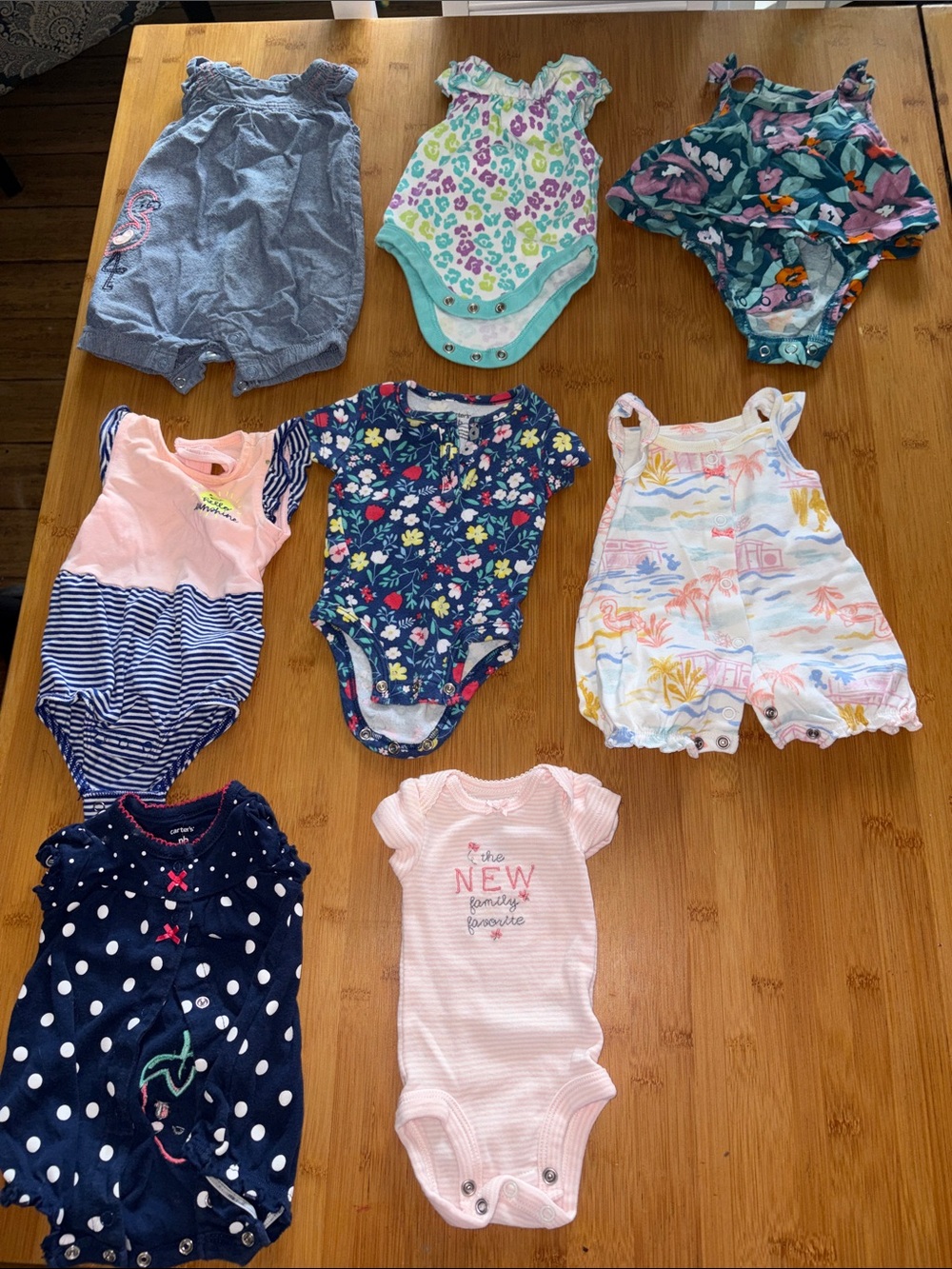 Newborn Baby Girl Bundle One-Piece Bodysuit & Romper Set